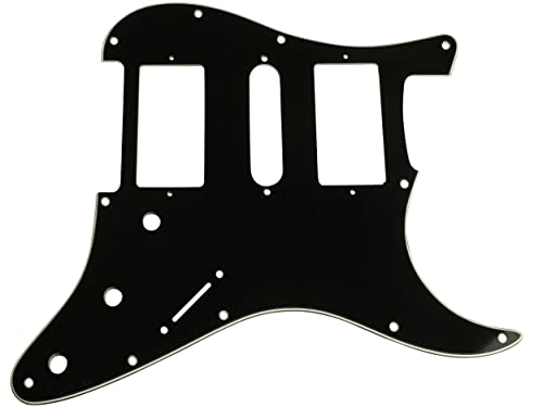 Pickguard HH/HSH Stratocaster pour USA/Mexican Black HSH - Les Beatles, Paul McCartney, John Lennon, RIngo Starr, George Harrison Pickguard HH/HSH Stratocaster pour USA/Mexican Black HSH
