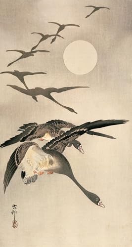 Tableau Aigrette dans la neige Ohara Koson poster art mural haut de gamme