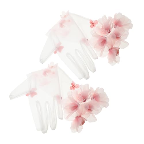Guantes de novia de tul para fiestas de té y bodas de verano