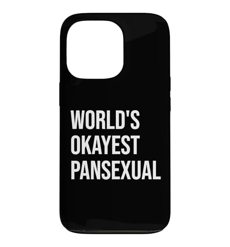 World's Okayest Pansexual Pan Pride LGBT Gay Queer LGBTQ �X�}�z�P�[�X iPhone 13 Pro �p