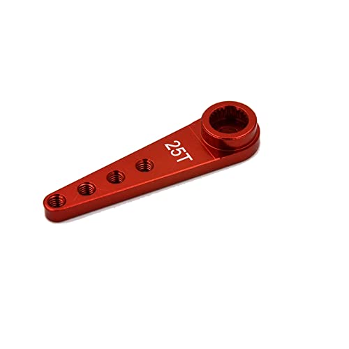 25T 37MM Long Servo Arm Horn for RC Boat Rc Car Futaba Servo Arm(RED Color)