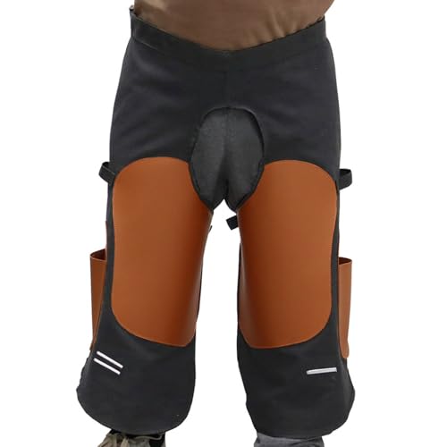 Farrier Work Apron - Adjustable Heavy Duty Protection, Welding Safety Apron With Tool Pockets, Thick Leather Protective Material, Professional Body Shield For Mechanic Machinist Carpenter Firefighter