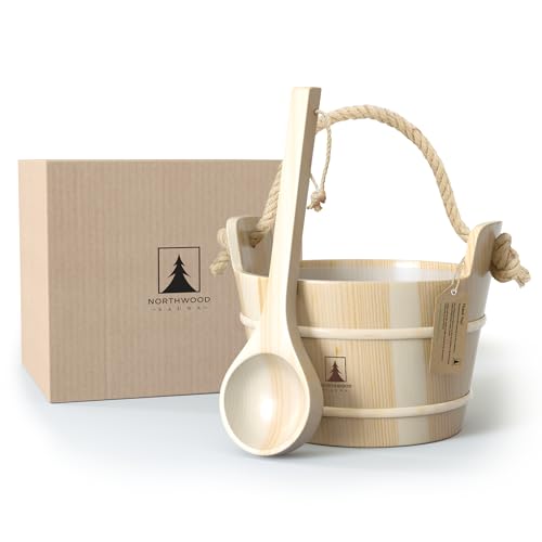 Northwood Sauna Bucket and Ladle Set available on Amazon