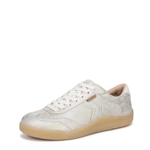 Dr. Scholl's Womens Be True Sneaker Gold Metallic 7.5 M
