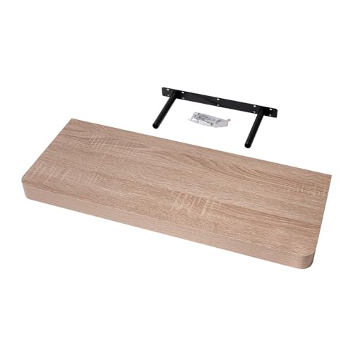 Velano - Bücherregal Wand - Wandregal 60x24 cm - Regal Wand - Schweberegal - Hängeregal - Regalbrett - Sonoma-Eiche - Küchenregal - Bücherregal Kinder - Deko Wohnzimmer - Gewürzregal