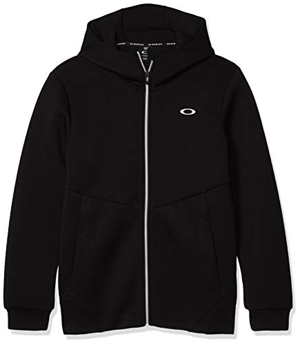 Oakley Men's Enhance Qd Fleece Jacket 9.7, Blackout, XS