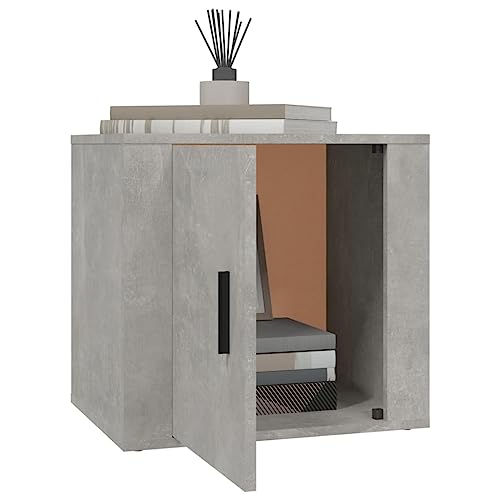 Armoire d'appoint chambre gris béton compacte pour optimiser les petits espaces