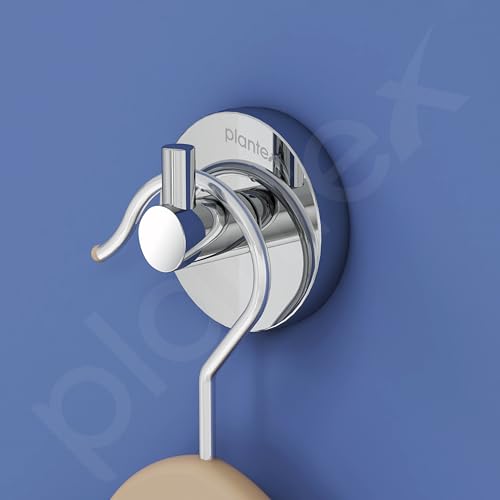 Image of Plantex Smero Pure Brass Made Hooks for Hanging Clothes and Towel in Bathroom /Robe Hook /Hanger for Living Room - Circle (Chrome)