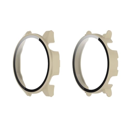 Coque Watch GT4 46mm ivoire avec verre trempé - Idéal pour le sport et le quotidien
