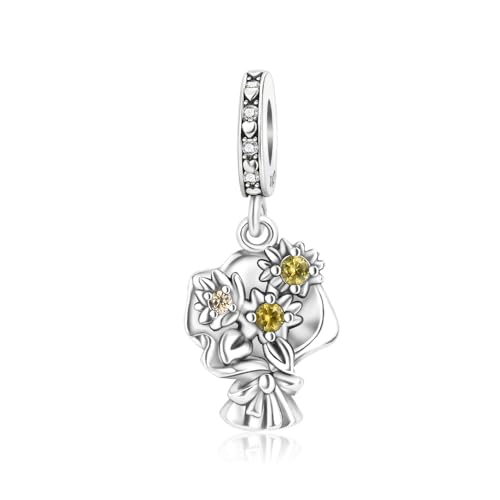 Colgante de tierra y pirámides egipcias de plata de ley 925 compatible con pulsera europea