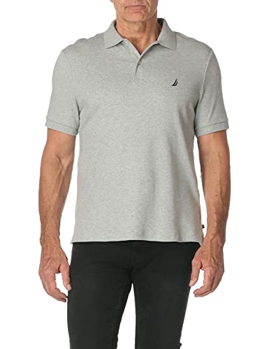 Image of Nautica Men's Classic Fit Short Sleeve Dual Tipped Collar Polo Shirt