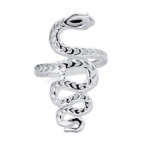 Bague longue en argent .925 personnalisable style reptile égyptien de haute joaillerie