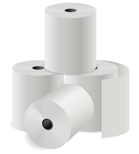Straame – Premium Thermal Paper Till Rolls Smooth Paper - Credit Card Machine Rolls Cash Register Receipt Compatible with PDQ POS EPOS EFTPOS, Barclays, Verifone, Ingenico (Pack of 40, 80x80mm) Straame – Premium Thermal Paper Till Rolls Smooth Paper - Credit Card Machine Rolls Cash Register Receipt Compatible with PDQ POS EPOS EFTPOS, Barclays, Verifone, Ingenico (Pack of 40, 80x80mm)