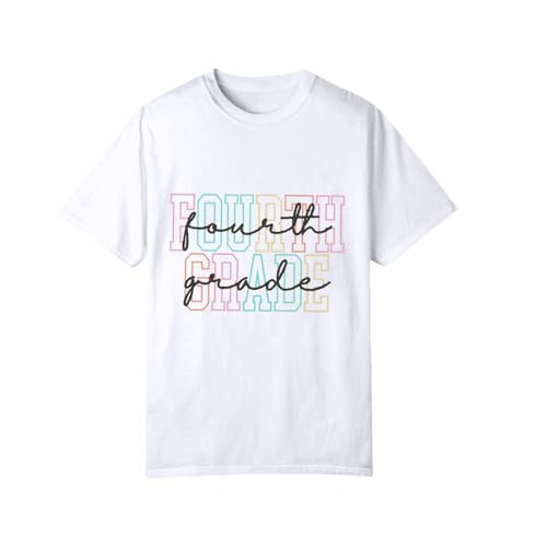 Kids Back to School Fourth Grade Shirt Boys Girls First Day of School Outfit Short Sleeve Crewneck Comfy Soft Tees3