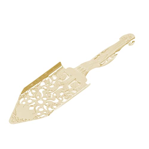 Cuillère à Filtre à Cocktail en Absinthe, Cuillère à Absinthe en Acier Inoxydable 304 avec Poignée en Arc Magnifique (Or)