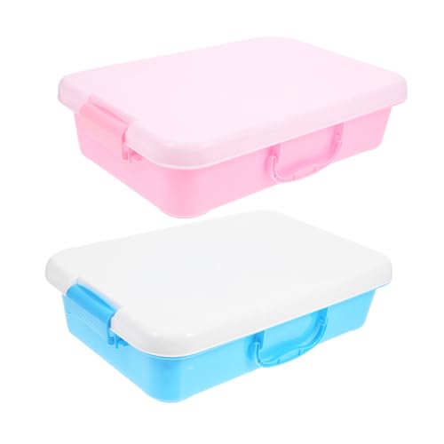 OKUMEYR 2Pcs Portable with Lid Lightweight Sand Tray for and Classroom Activities Storage Case for Sensory Fun