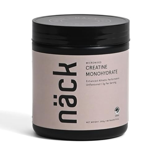 Image of Nack Micronised Creatine Monohydrate | 100% Pure | 83 Servings, Unflavoured| International Informed Choice Certified| Boosts Strength, Energy, Recovery| Rapid Absorption| Zero Sugar & Calories| 250gms