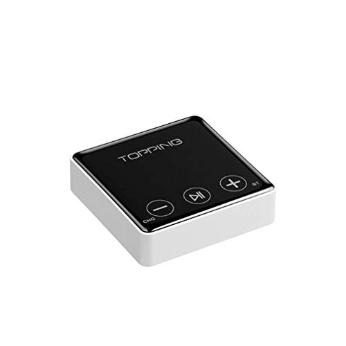 Topping BC3 Hi-Res Audio Wireless Bluetooth LDAC Receiver ES9018Q2C Portable DAC with Headphone/Opt/Line Output (Silver)