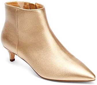 Comfortview Women's Wide Width The Meredith Bootie - 8 W, Gold Yellow