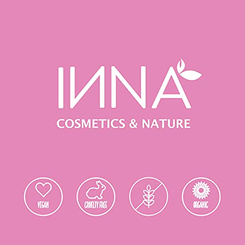Inna Cosmetics & Nature - HD Liquid Foundation, vegan, gluten-free, paraben-free, oil-free, mineral, cruelty-free, sun protection, essential oils and Antioxidants, Made in Canada, 30 ml (Extra Light Porcelain) (Porcelain)