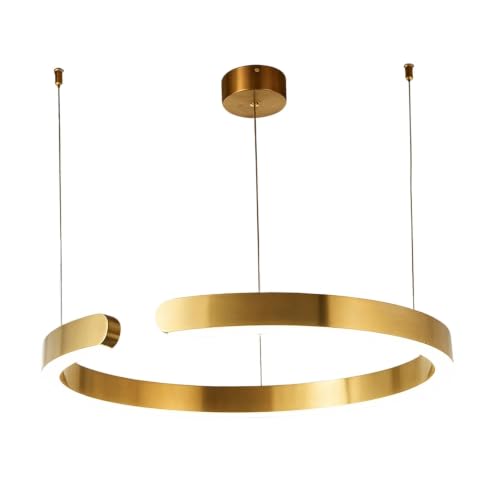 Lampe suspendue îlot de cuisine lustre moderne or rose salon