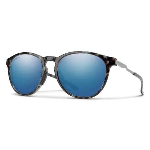 Smith Wander Lifestyle Sunglasses - Sky Tortoise/Silver | Chromapop Polarized Blue Mirror