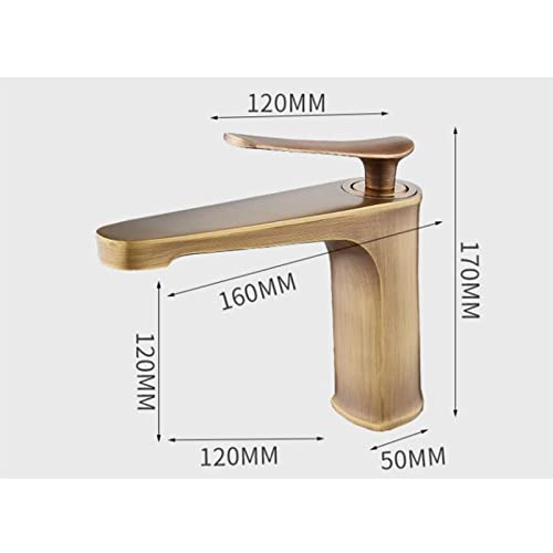 Robinet de salle de bain monotrou eau chaude et froide