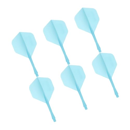 Happyyami 6pc Flights Tip Set Molded Flights and Shafts Lightweight Wings for Balance Tails for Dartsz
