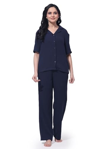 Image of B STORIES Women's Cotton Pyjama Set | Comfort and Relexed Nightsuit for Ladies