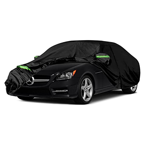 Image of Waterproof Car Covers Replace for 1996-2022 Mercedes-Benz SLK /SLC Class, 6 Layers All Weather Car Cover with Zipper Door & Windproof Bands for Snow Rain Dust Hail Protection (SLK)