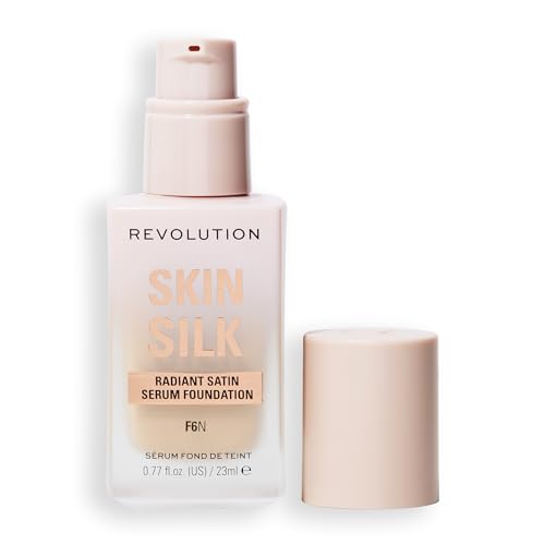 Image of Revolution Skin Silk Radiant Satin Serum Foundation, F6N Light Skin Tones