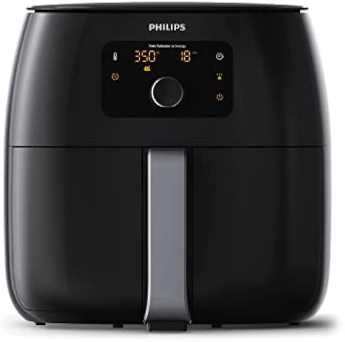 Philips Premium Airfryer XXL with Fat Removal Technology, 3lb/7qt, Black, HD9650/96