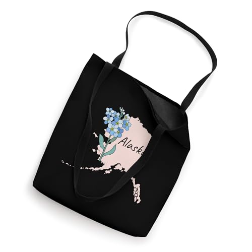 Bolso Tote State of Alaska Flower Forget Me Not miniatura 2