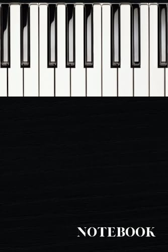 Notebook: Piano Keys Journal / Diary with Dark Background and Blank Lined Pages for Writing Notes | Gift for Pianists, Band Members, Music Artists, and Musicians image 2