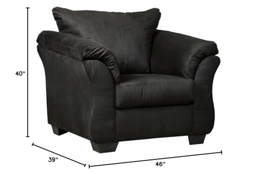 Sillón contemporáneo acolchonado negro miniatura 3