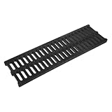 AUTSUPPL Hochpolymer Entwässerungsrost Abflussgitter 200x500x30mm Langlebige Kanalabdeckung Außen Wärmeableitender Grabenrost Für Gartenzubehör Und Stadtinfrastruktur