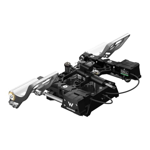 WINWING Orion Metal Flight Rudder Pedals (With Damper Edition) - Full Metal Frame, Stainless Steel Center-Return, Quick-Swap Springs, Realistic Aircraft Control, 3 Control Modes, Hall Sensors