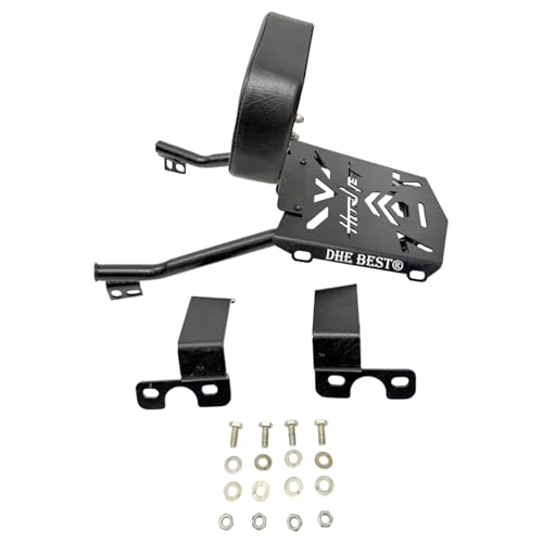 Image of Dhe Best BACKREST with Carrier TOP Rack Practical Utility Accessory with Balanced Weight Distribution for Honda CB 125 Hornet
