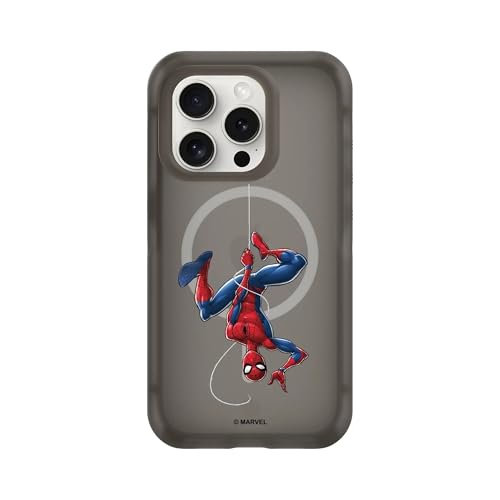 Coque iPhone 15 Pro MagSafe RhinoShield Noir Pur Spider-Man