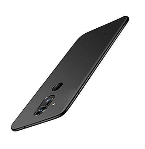 Image of Mobile Back Cover Case for Nokia 8.1 (Silicone Case|CameraProtection|Black SC1510)