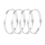 Centradores De Llantas 2/4 Uds OD 106mm/4,17 'ID 100mm/3,94' anillos céntricos de cubo de rueda orificio central for espaciador central anillos céntricos de cubo rueda de coche de aluminio Anillos Cen