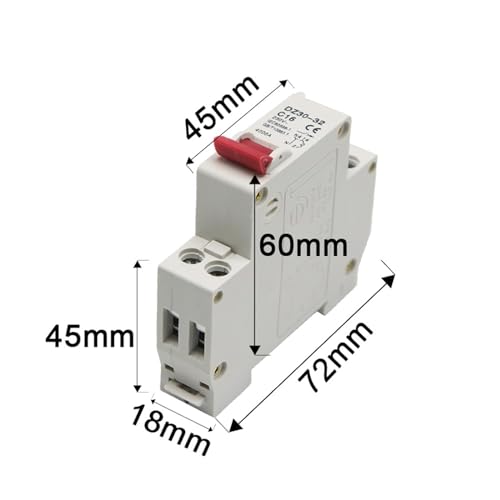 Mini disyuntor DPN DZ30-32 1P+N de 25A para control y corte de corriente alterna 2