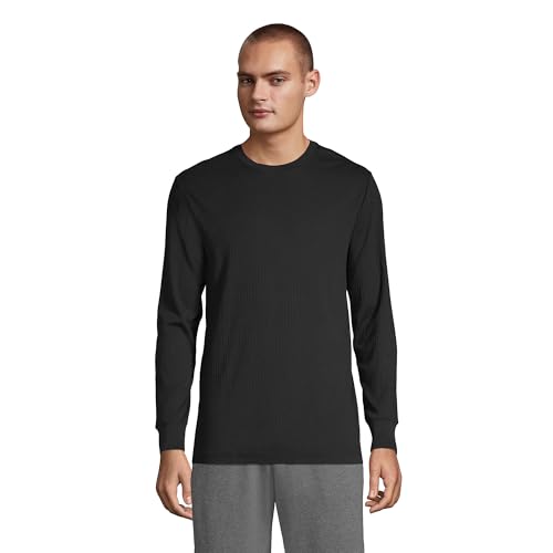 Lands' End Men's Knit Rib Crewneck Pajama Shirt