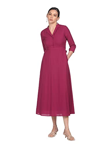 Image of SHFFL Women's Polyester Empire Waist Maxi Dress