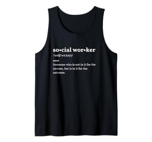 Camisa de trabajo social para mujer divertida camiseta de trabajador social Camiseta sin Mangas