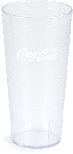 Carlisle Foodservice Products 52243550G Stackable Restaurant San Plastic Coca-Cola Tumbler/Cup, 24 Oz, Clear (Pack Of 72) #TOP6