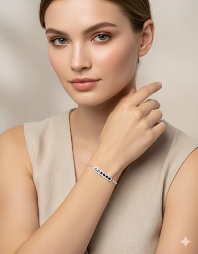 Image of KOURA 925 Sterling Silver Bracelet for Women & Girls | Sleek Adjustable Link Design | Timeless Silver Jewellery for Everyday Use, Work, Celebrations & Thoughtful Gifting