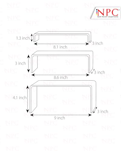 Image of Acrylic Display Riser 5MM Stand|Multipurpose display stand for watch, toy, cupcake, Great For High-Heeled Shoes, Perfect For Home or Counter Top Display, etc for Shop | 3 Pack (Display Riser)