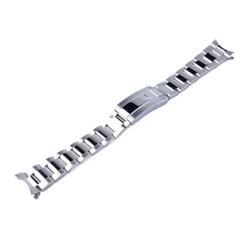 Bracelet montre acier 20mm argenté poli, l'accessoire idéal pour vos soirées Cocktail
