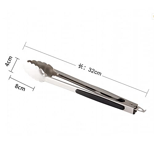Kochzange Küchenzange mit rutschfestem Griff zum Braten, Kochen, Grillen von Brot, Größe: 32 * 4 cm, flexibel einsetzbar